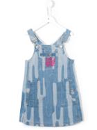 Kenzo Kids Printed Denim Suspender Dress, Girl's, Size: 10 Yrs, Blue