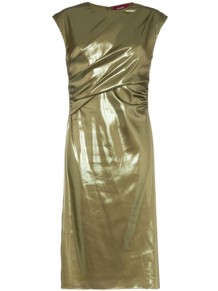 Sies Marjan Edie Laminated Wrap Dress - Green