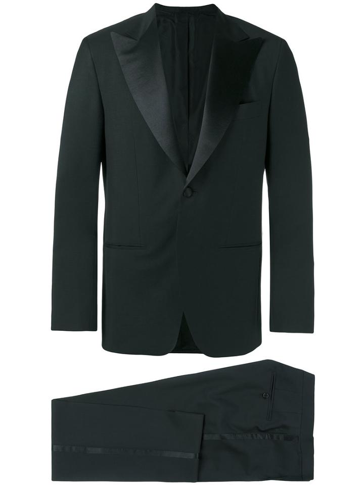 Kiton - Single Breasted Suit - Men - Wool/mohair/cupro - 48, Black, Wool/mohair/cupro