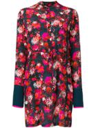 Saloni Floral Print Shirt Dress - Multicolour