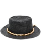 Sensi Studio Beaded Panama Hat - Black