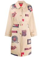 Hilfiger Collection Printed Trench Coat - Neutrals