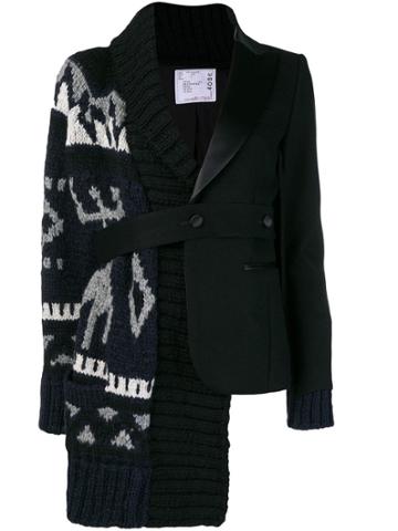 Sacai 'mash-up' Jacket - Black