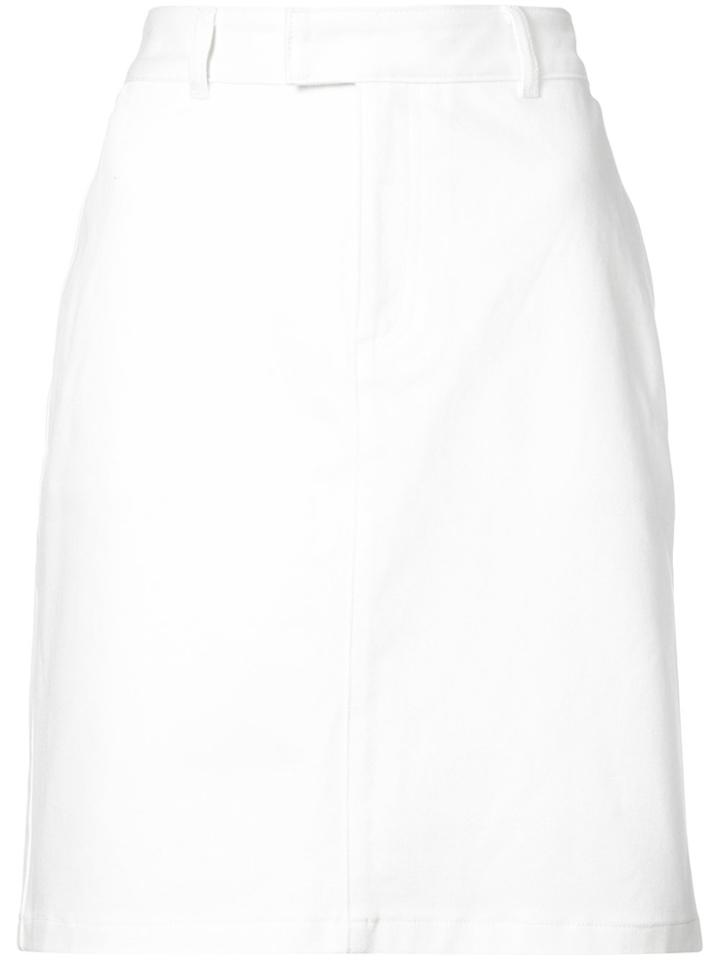 A.p.c. Straight Denim Skirt - White