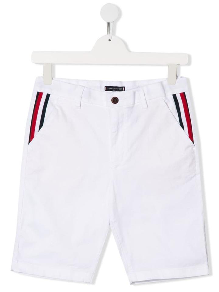 Tommy Hilfiger Teen Trim Detail Shorts - White