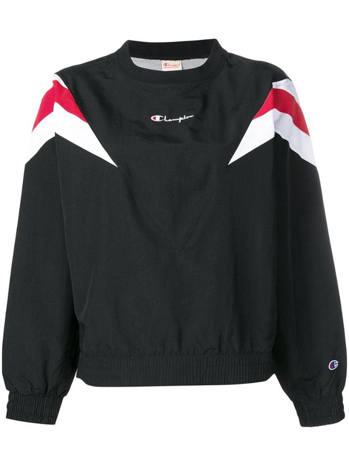Champion Reverse Wave Logo Sweatshirt - Black