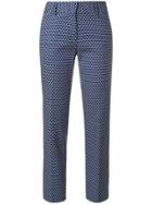 Piazza Sempione Embroidered Tailored Trousers - Blue