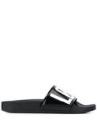 Red Valentino Red(v) Encrypted Love Notes Slides - Black