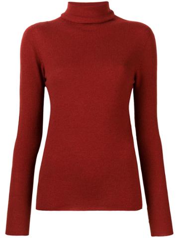 Mantu Roll Neck Sweater - Red