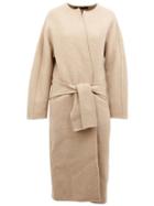 32 Paradis Sprung Frères Wrap Detail Coat, Women's, Size: Small, Nude/neutrals, Cashmere