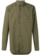 Fendi - Pocket Face Shirt - Men - Cotton - 43, Green, Cotton