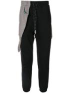 Maison Mihara Yasuhiro Asymmetric Style Track Pants - Black