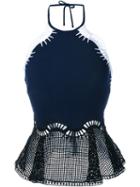 Jonathan Simkhai Halter Neck Mesh Top