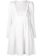 See By Chloé Lace Bib Mini Dress - White