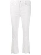 Mother Low Rise Cropped Jeans - White