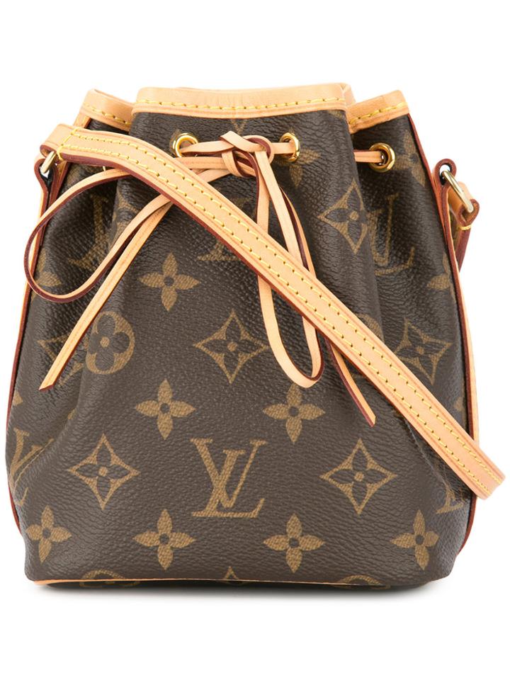 Louis Vuitton Vintage Mini Noe Drawstring Shoulder Bag - Brown