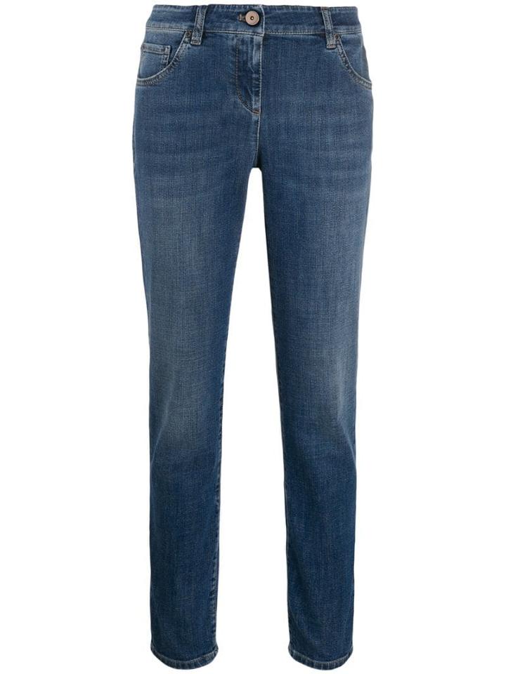 Brunello Cucinelli Skinny Fit Jeans - Blue