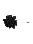 Lanvin Flower Pin, Black