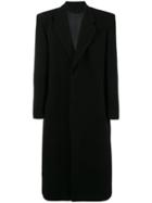 Raf Simons Long Tailored Coat - Black
