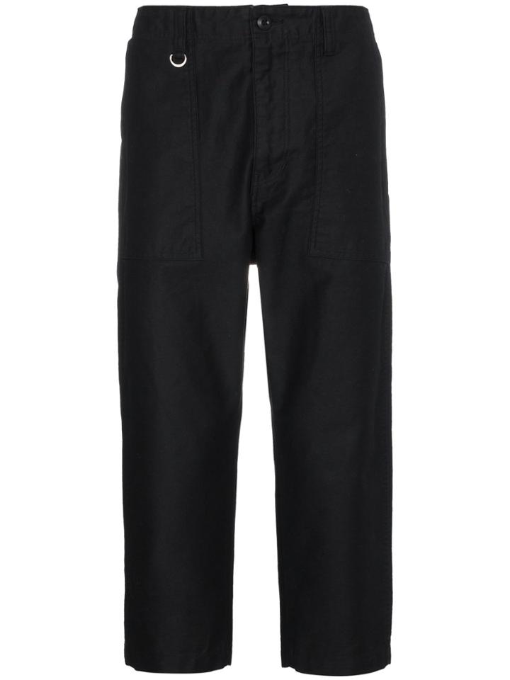Sophnet. Straight Cropped Trousers - Black