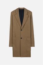 Ami Alexandre Mattiussi Notched Lapel Two Buttons Coat