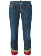 Dsquared2 'sexy Cropped Boot Cut' Jeans - Blue