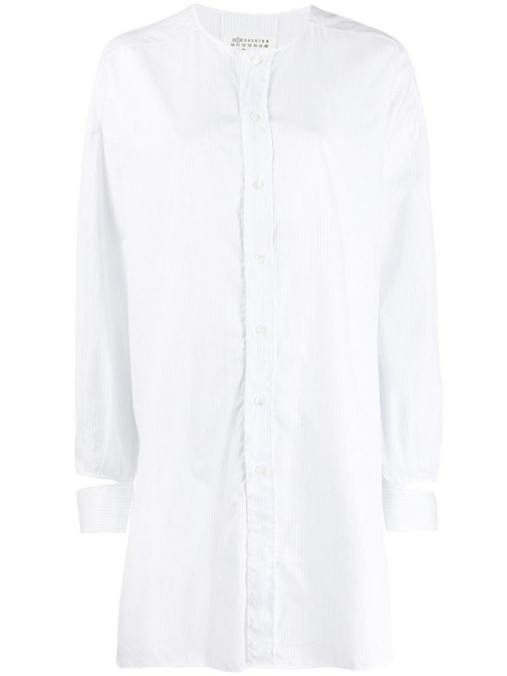 Maison Margiela Oversized Striped Blouse - White