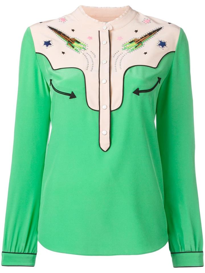 Coach Embellished Rocket Shirt - Green
