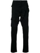 Julius Stitched Panel Jeans, Men's, Size: 3, Black, Cotton/polyester/polyurethane