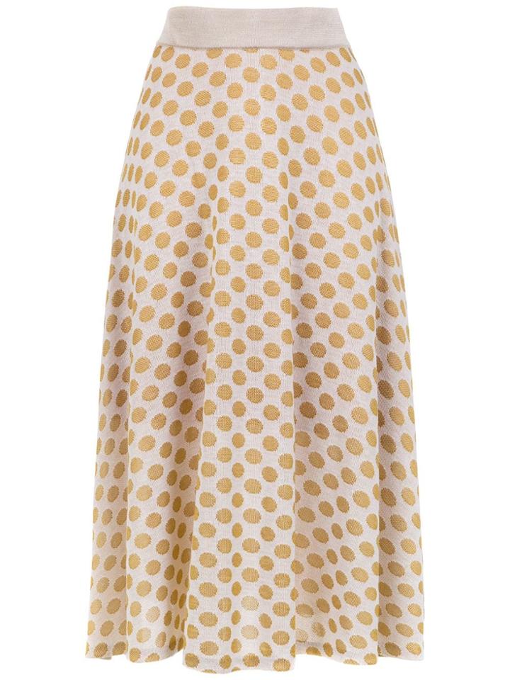 Cecilia Prado Polka Dot Tiana Skirt - Yellow