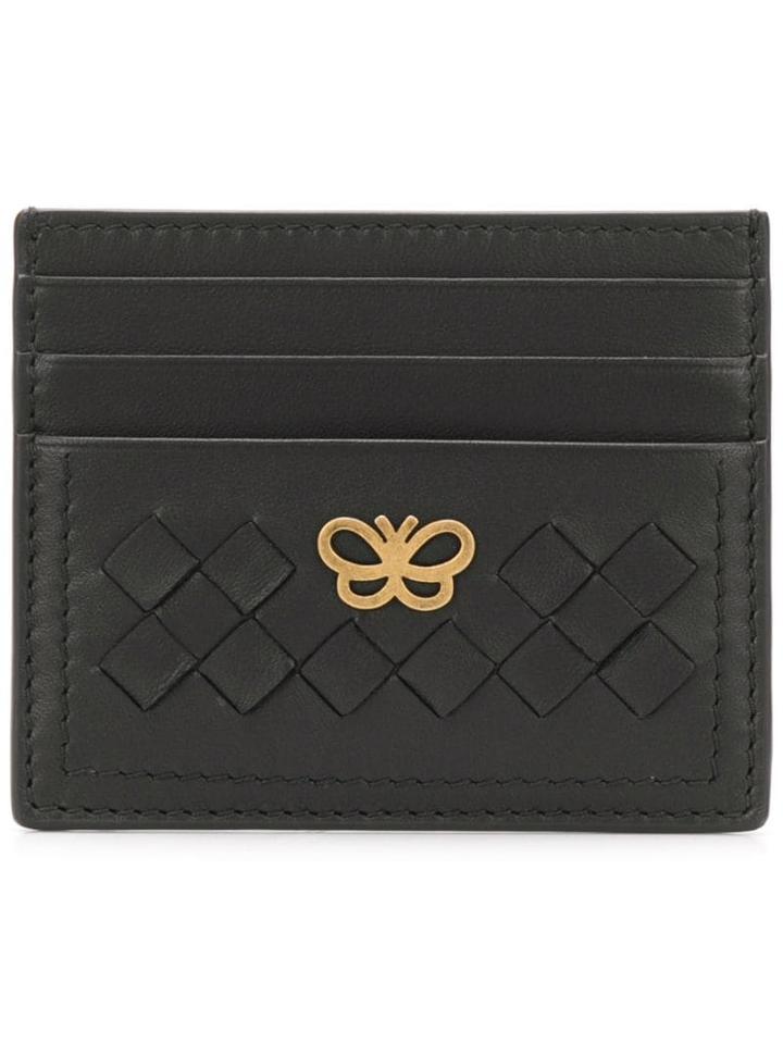 Bottega Veneta Woven Leather Cardholder - Black
