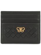 Bottega Veneta Woven Leather Cardholder - Black