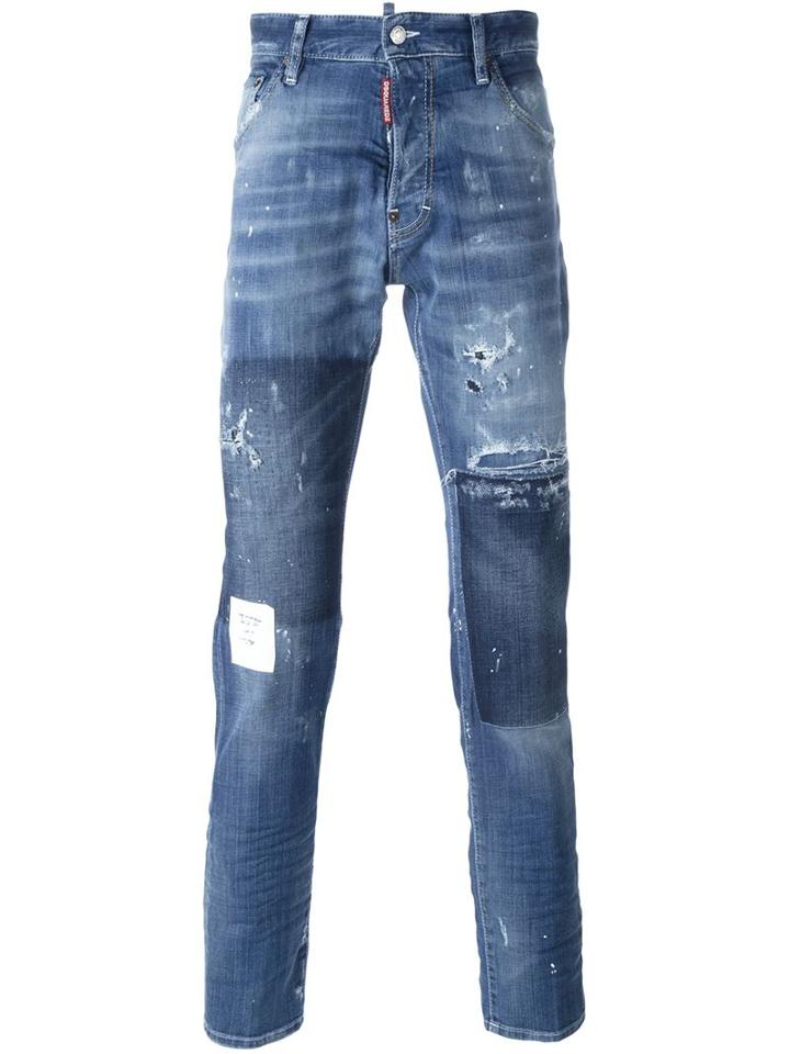 Dsquared2 'cool Guy' Jeans, Men's, Size: 52, Blue, Cotton/spandex/elastane/polyester