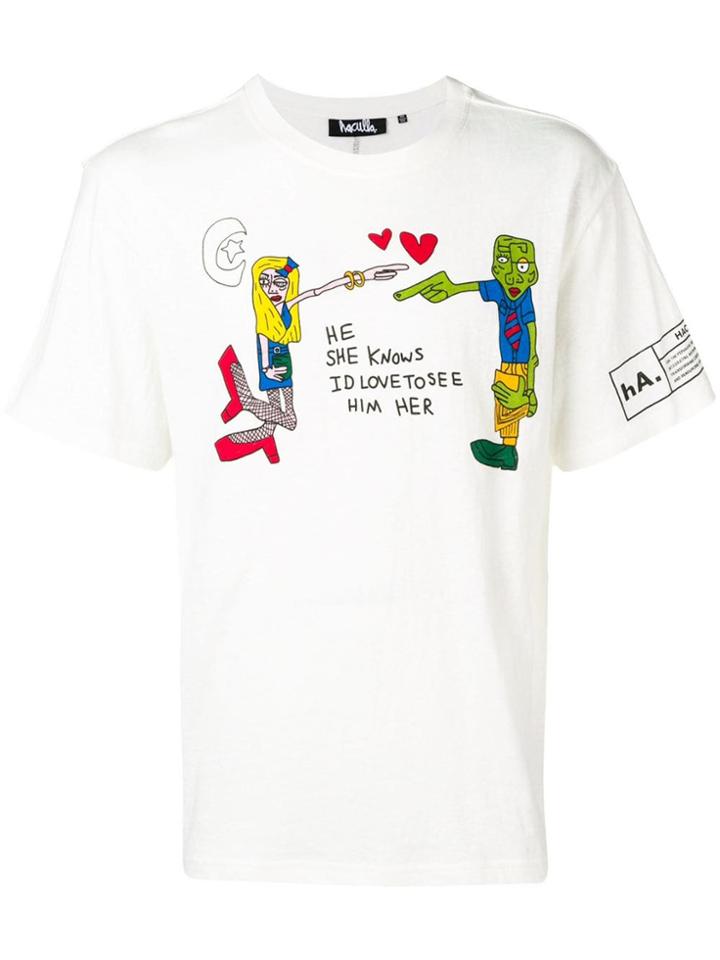 Haculla He She Knows T-shirt - White