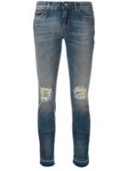 Dolce & Gabbana Ripped Skinny Jeans - Blue