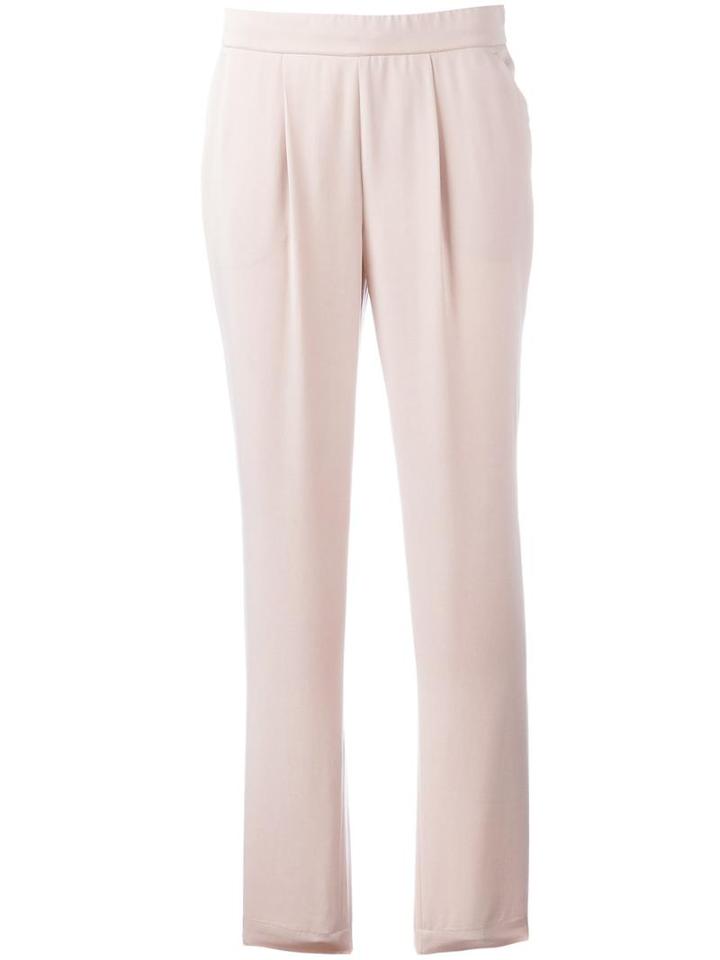 Akris Straight Trousers, Women's, Size: 38, Nude/neutrals, Lyocell/viscose