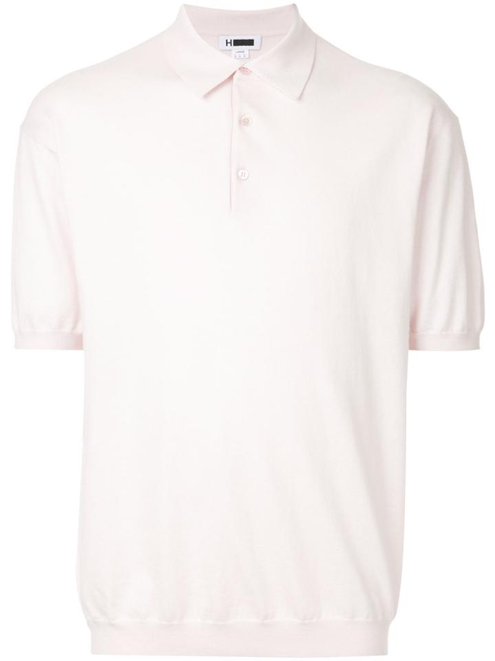 H Beauty & Youth Knitted Polo Shirt - Pink & Purple