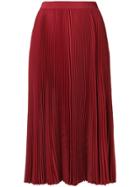 Philosophy Di Lorenzo Serafini Fold Pleated Skirt - Red