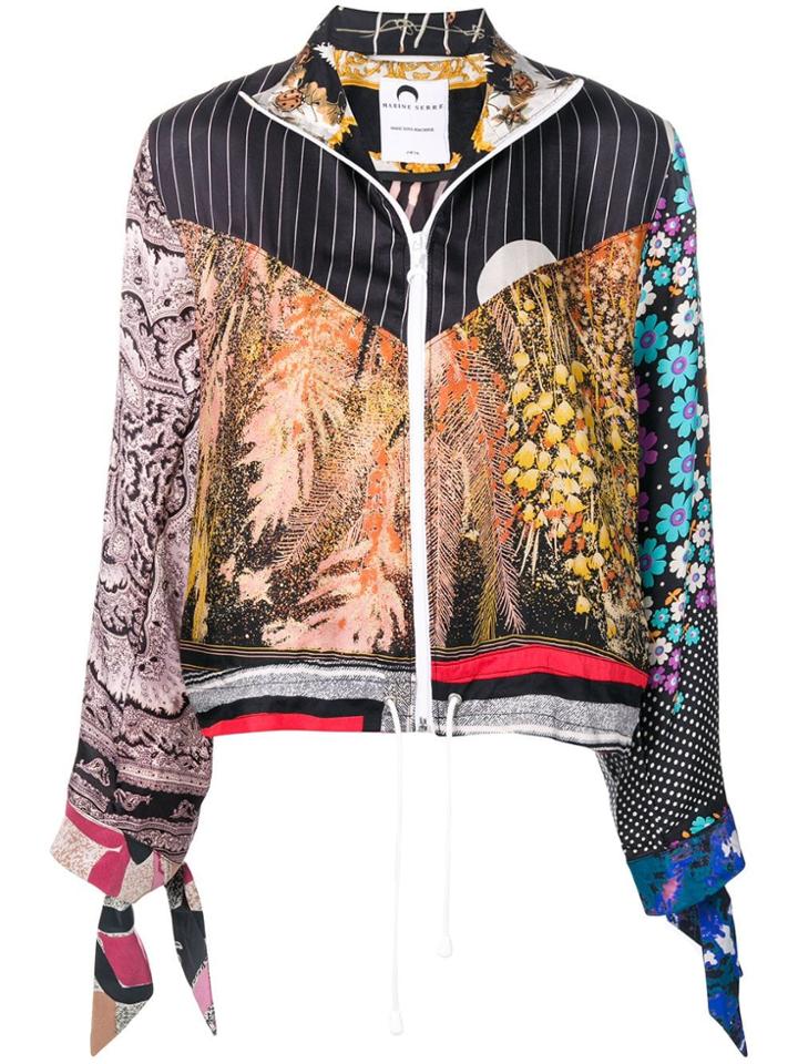 Marine Serre Upcycled Patchwork Jacket - Black