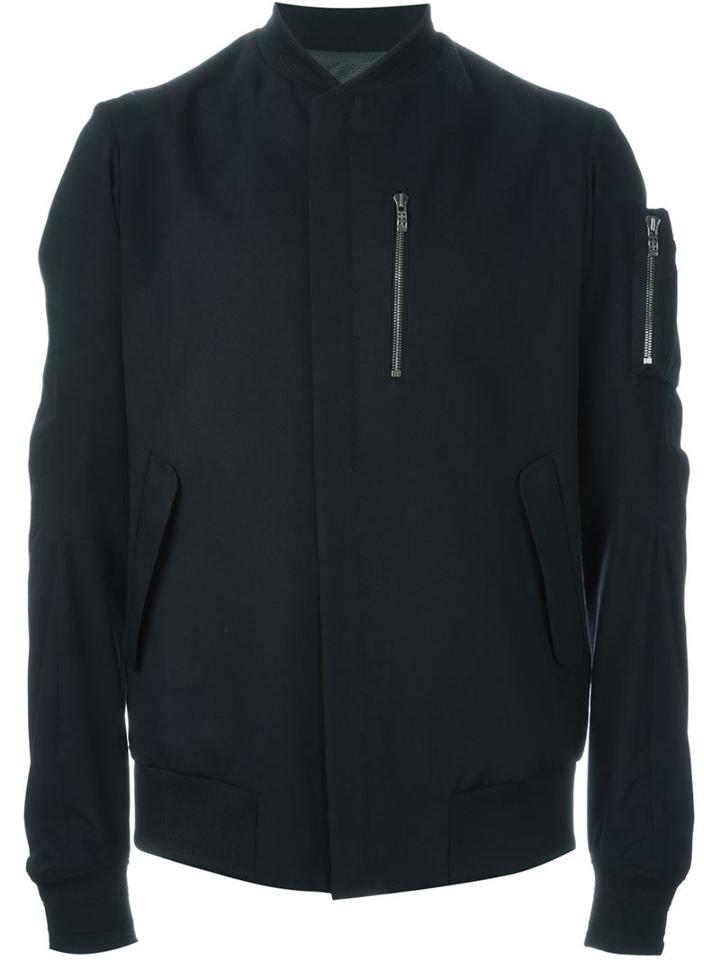 Devoa 'ex Fine' Flight Jacket, Men's, Size: 4, Black, Polyester/wool