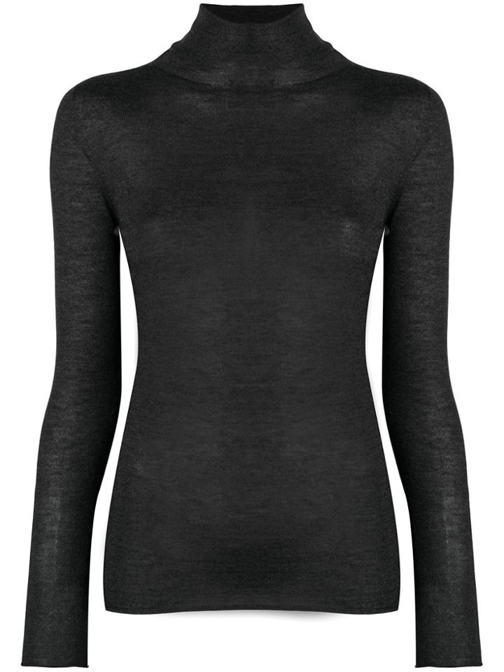 Fabiana Filippi Slim Fit Polo Neck - Grey