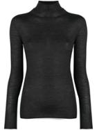 Fabiana Filippi Slim Fit Polo Neck - Grey