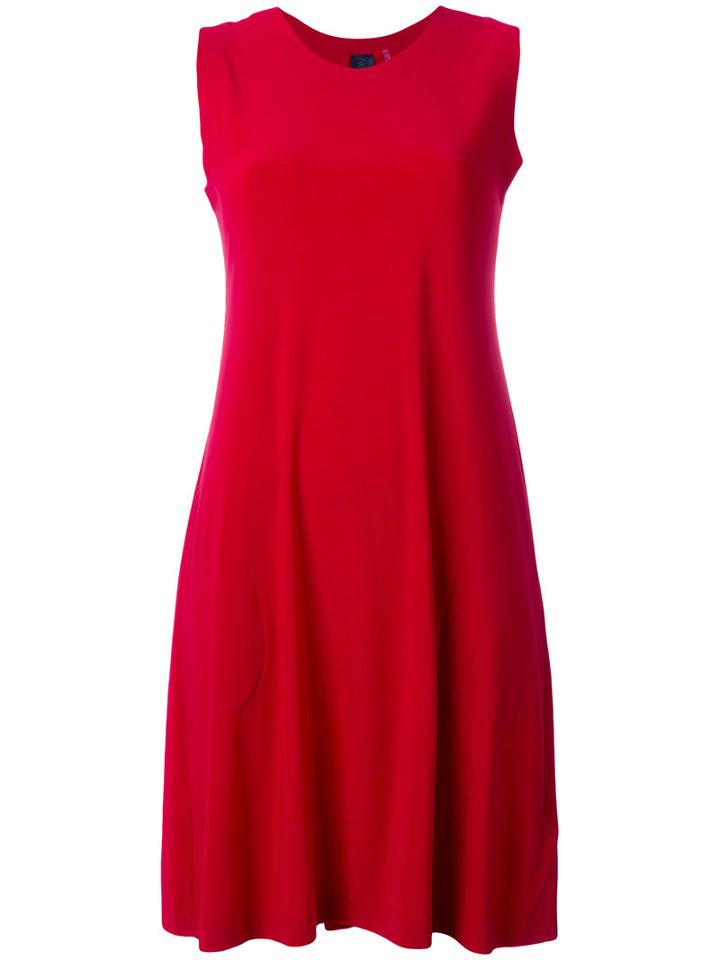 Norma Kamali Sleeveless Swing Dress, Women's, Size: Medium, Red, Polyester/spandex/elastane