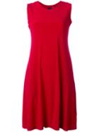 Norma Kamali Sleeveless Swing Dress, Women's, Size: Medium, Red, Polyester/spandex/elastane
