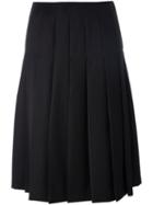 Comme Des Garçons Noir Kei Ninomiya Pleated Skirt, Women's, Size: Medium, Black, Cupro/wool