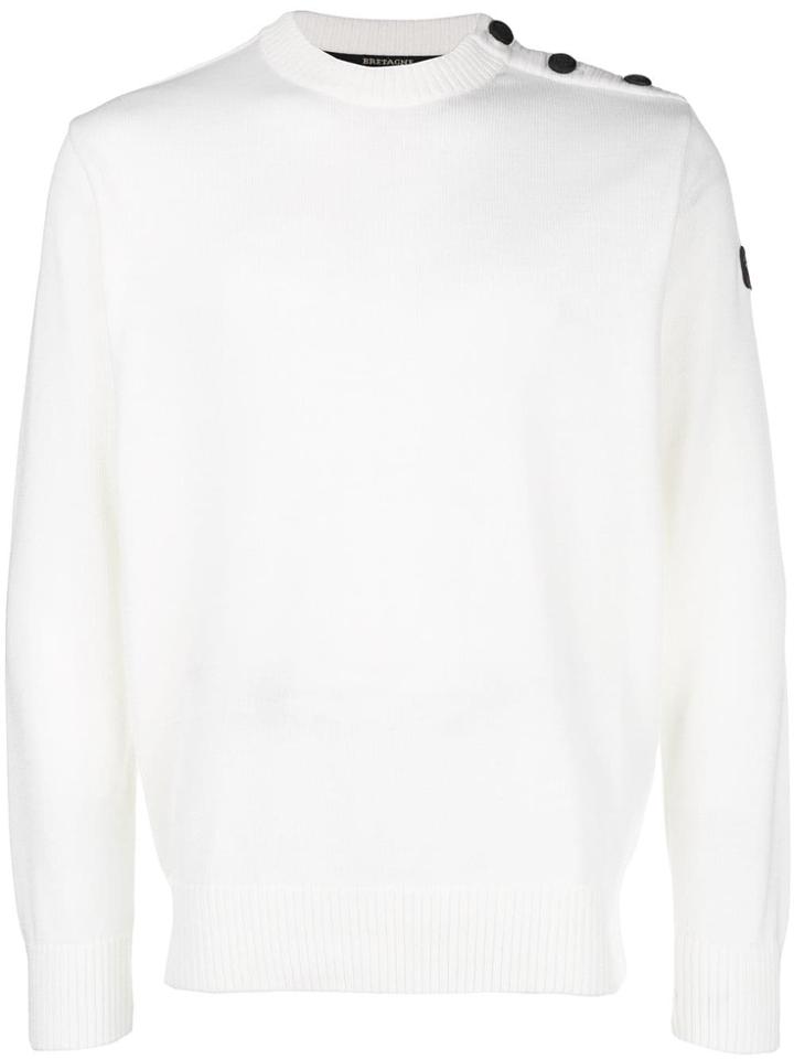 Paul & Shark Button Detail Jumper - Neutrals