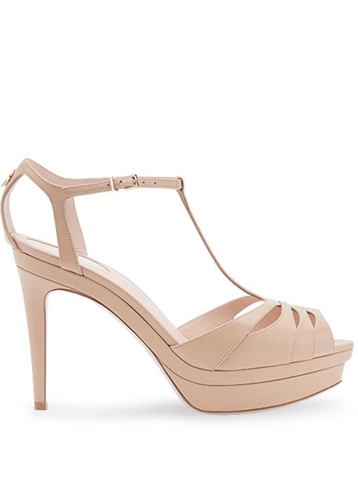 Fendi Heeled Caged Sandals - Neutrals