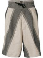 Vivienne Westwood Man Drawstring Shorts, Men's, Size: 44, Nude/neutrals, Cotton/linen/flax/coconut