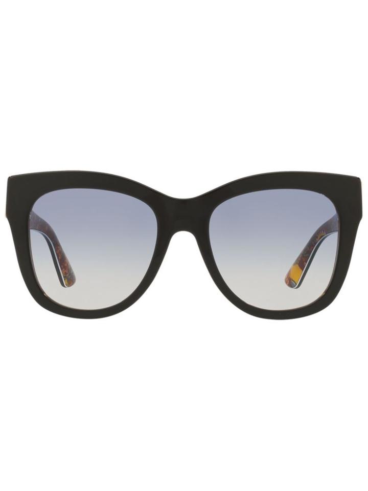 Dolce & Gabbana Square Frame Sunglasses, Women's, Black, Plastic