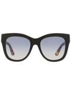Dolce & Gabbana Square Frame Sunglasses, Women's, Black, Plastic